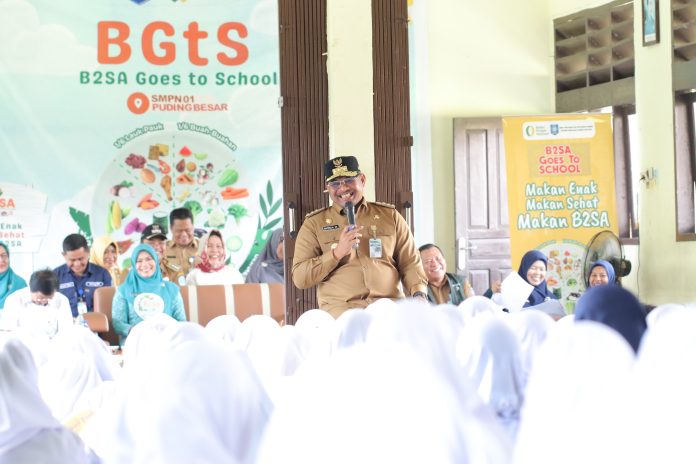 B2SA Go to School, Pj Gubernur Sambangi SMPN 1 Puding Besar