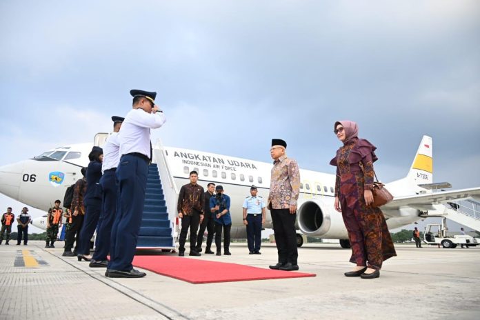 Pj Gubernur Safrizal Sambut Kedatangan Wapres Ma'ruf Amin, Buka Ijtima' Ulama, Besok