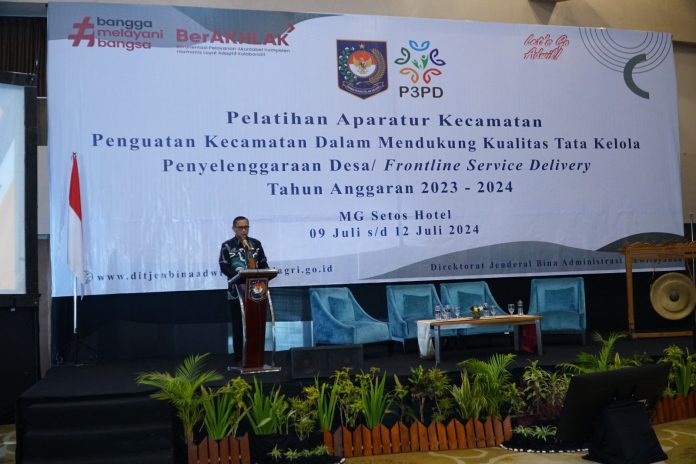 Ditjen Bina Adwil Tingkatkan Kapasitas Aparatur Kecamatan di 4 Provinsi Secara Serentak