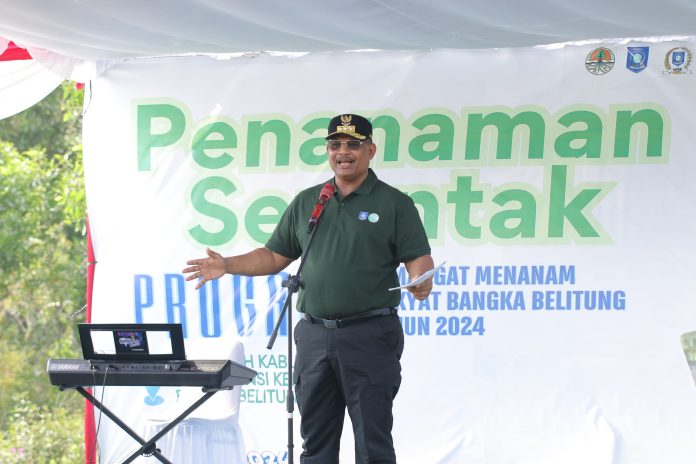 Pj Gubernur Safrizal ZA Tanam 1 Juta Pohon dalam 6 Bulan di Babel