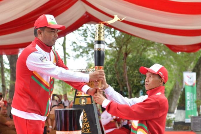 Pj Gubernur Safrizal Api PON Aceh-Sumut Diambil di Sabang dan Dikirab Hingga ke Medan