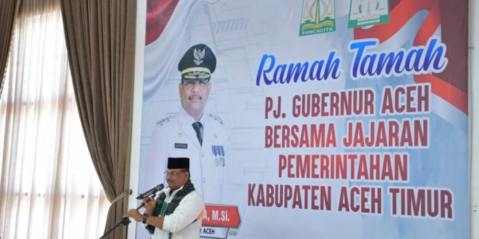 Pj Gubernur Safrizal Sepak Takraw PON XXI di Aceh Timur Berjalan Lancar Target Selanjutnya Sukses Pilkada