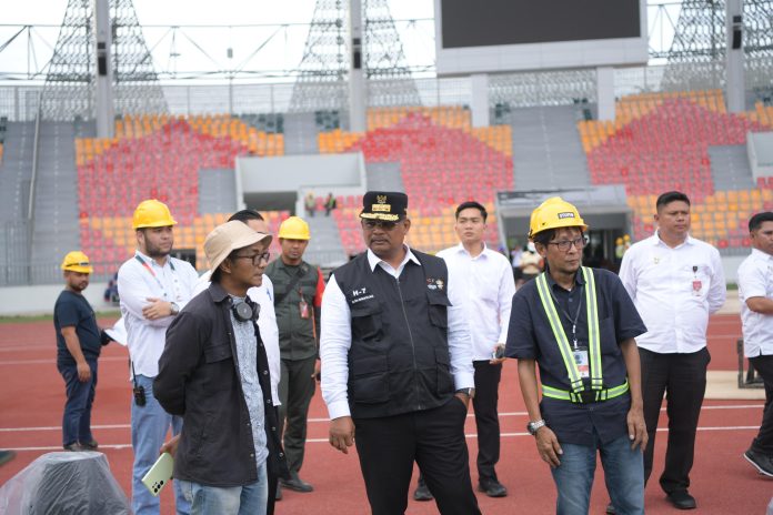 Sidak SHB, Pj Gubernur Safrizal Pantau Persiapan Opening Ceremony PON XXI