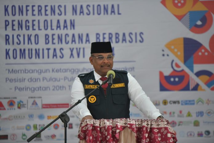 Pj Gubernur Safrizal Upaya Penanggulangan Risiko Bencana adalah Kerja Kolaboratif