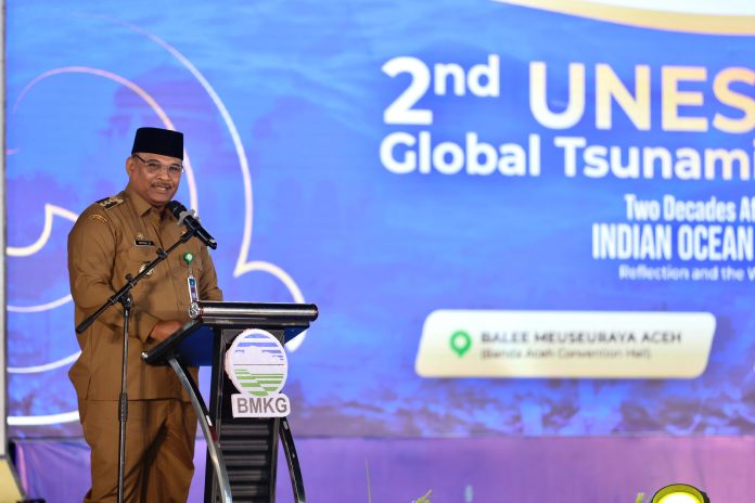 j Gubernur Safrizal Ajak Dunia Perkuat Peringatan Dini Tsunami dalam Simposium UNESCO