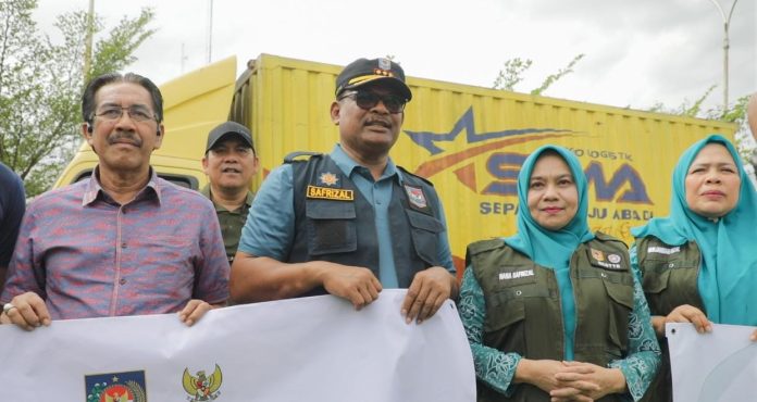 Dirjen Bina Adwil Lepas Bantuan Logistik Kemendagri untuk Percepatan Penanganan Bencana Aceh
