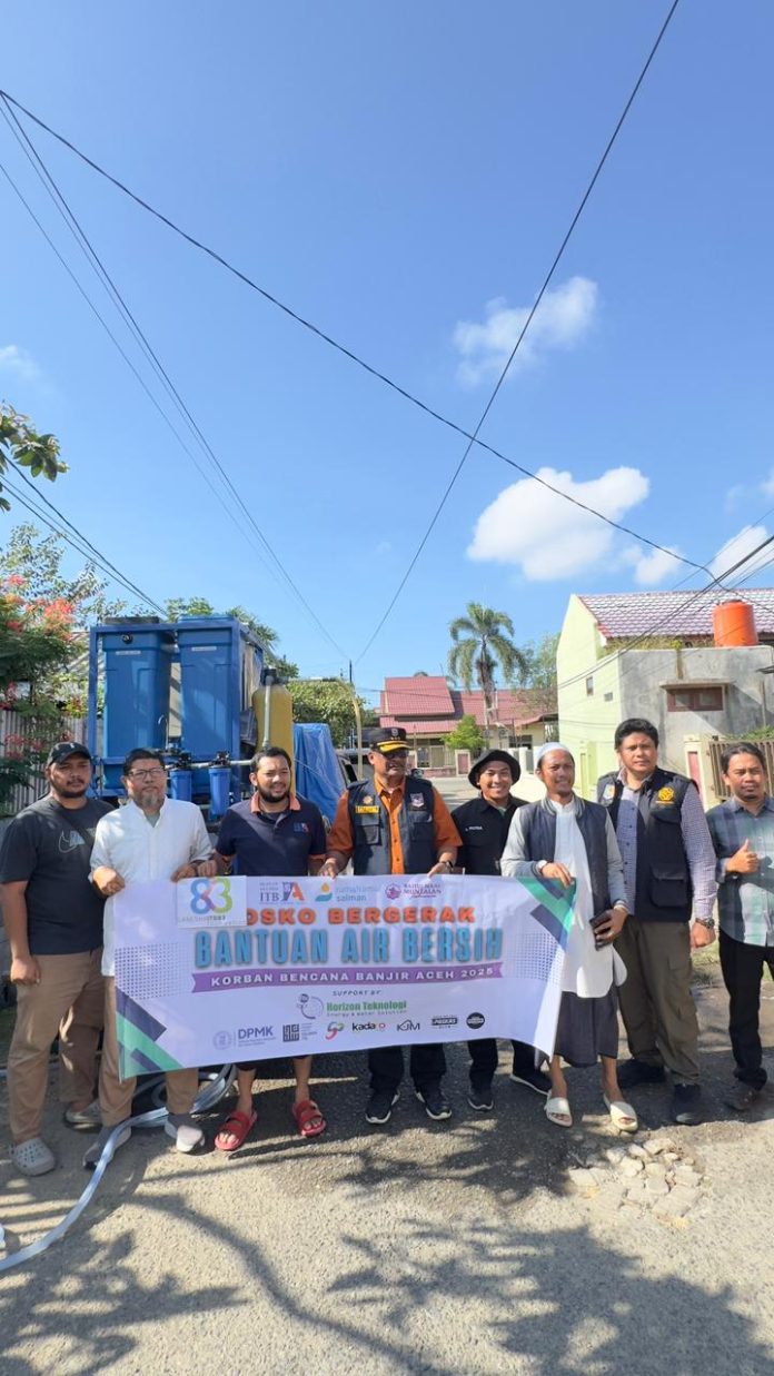 Kemendagri Apresiasi Alumni ITB Kirim Mesin Air Bersih Keliling ke Titik-Titik Kritis Aceh 